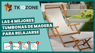 Las 4 mejores tumbonas de madera para relajarse [upl. by Gustav]