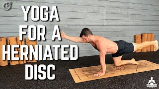 Yoga for A Herniated Disc  10Minute Routine to Strengthen Spine For Back Pain Relief [upl. by Odinevneib]