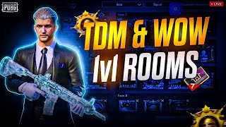 🛑Pubg Mobile live TDM amp Wow Custom Rooms Master Mega Is Live [upl. by Ohara]