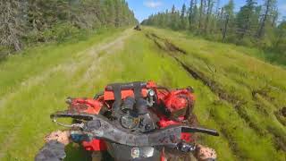 G1 Canam Outlander 800R Breakes GearBox [upl. by Ayit681]