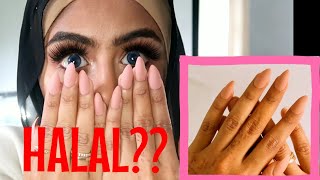 HALAL FAKE NAIL HACK REMOVE AND STICK BACK ON PRIMARK NAILS [upl. by Anaiv]