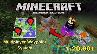 Multiplayer waypoint system Minecraft bedrock 12060 [upl. by Ecenahs]