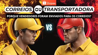 Shopee Transportadora ou Correios xpress mudou entrega envio mudar nova [upl. by Betti]