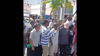 Mombasa residents line up along the road to witness the final journey of Mombasa Cement Patel [upl. by Zerlina377]