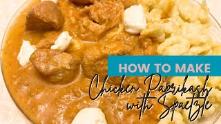 Chicken Paprikash with Spaetzle  Amazing Vintage Recipe [upl. by Benedikta]