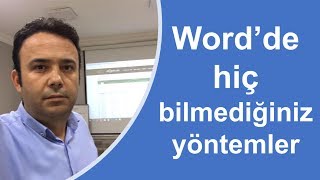 Wordde bu kısayolları yöntemleri biliyor musunuz  Ömer BAĞCI [upl. by Olivia]