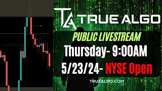 NYSE Live Stream Strategies to Beat Hindsight Traders with True Algo [upl. by Griselda31]