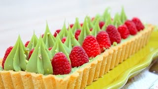 Фисташковый Малиновый Тарт  Pistachio Raspberry Tart [upl. by Ahtrim]