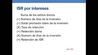 ISR INTERESES Y PREMIOS [upl. by Mcquillin]