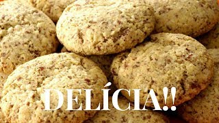 COMO FAZER BISCOITO DE AMENDOIM apenas 4 ingredientes [upl. by Ruder804]