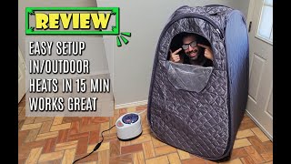 IvyBess Portable Steam Sauna Review Your Complete Guide to AtHome Full Body Relaxation [upl. by Riess]