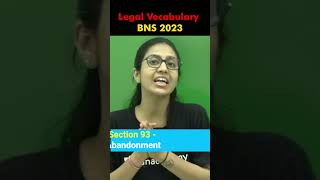 Legal Vocabulary  BNS 2023 LinkingLaws [upl. by Nomelif680]