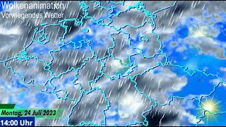 Wettervorhersage für Montag den 24 Juli 2023 [upl. by Annairoc56]