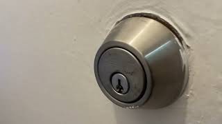 Defiant Single Cylinder Satin Nickel Deadbolt Review [upl. by Trisha]