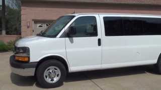 HD VIDEO 2013 CHEVROLET EXPRESS G3500 15 PASSENGER VAN USED FOR SALE SEE WWW SUNSETMILAN COM [upl. by Enaillil829]