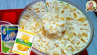 MANGO JELLY SALAD  Quick and easy to make  Budgetfriendly dessert [upl. by Pessa]