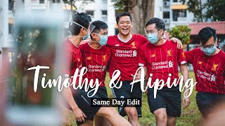 Covid19 Singapore Wedding Timothy amp Aiping Same day Edit Highlights [upl. by Satsok217]