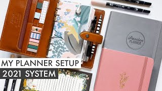 Planner Setup 2021  Filofax Malden Ochre  Archer amp Olive  Passion Planner [upl. by Leunamesoj]