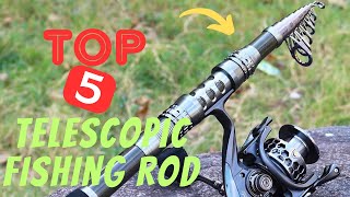 Best Telescopic Fishing Rod on Amazon  Top 5 Telescopic Fishing Rod for the money [upl. by Castora]