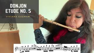 Donjon Flute Etude No 5 Gigue from 8 Etudes de Salon [upl. by Eboh]