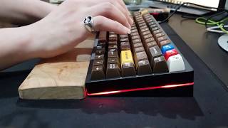 KBD75v2  Cherry Retooled Black switch  Soundtest  DBMK [upl. by Alithea]