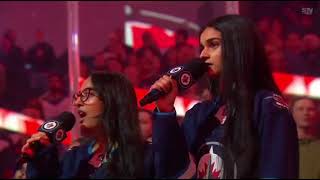 MUST WATCH  At a Winnipeg Jets hockey game they sang the Canadian national anthem in PUNJABII [upl. by Reeves]