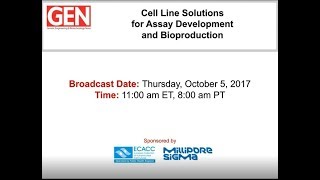 Cell Line Solutions for Assay Development and Bioproduction [upl. by Senn211]