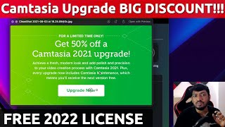 Camtasia 2021 DISCOUNT on UPGRADE and FREE 2022 License BUNDLE [upl. by Enia]