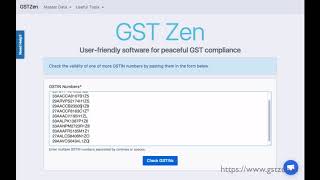 GSTZen  GSTIN Number Validator Tool [upl. by Cheshire]