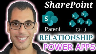 Simple Power Apps Parent Child Relationship with SharePoint Lists [upl. by Eissirk]