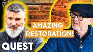 Expert Woodworker Beautifully Restores 17th Century Drawers  Salvage Hunters The Restorers [upl. by Siraj]