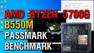 AMD Ryzen 7 5700G PassMark Performance Test benchmark  Asus Tuf Gaming B550MPlus  WD Blue  32GB [upl. by Aihcropal]