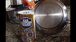 Bar Keepers Friend Cleaned A Dirty Skillet It Really Works [upl. by Coffeng]