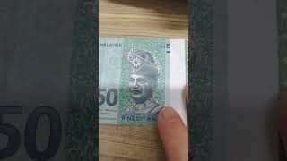 Malaysia Ringgit RM50 without Hologram Printing fake or genuine How to check by yourself [upl. by Enyrat]