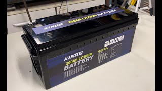 Kings 200ah lithium battery capacity and discharge [upl. by Amasa]