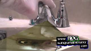 How To Replace A Tired Bathroom Vanity Faucet  The Silicone Method [upl. by Perni]