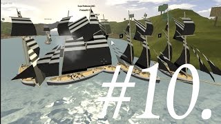 ROBLOX Tradelands  Fun Times Pt 10  Largest Tradelands Naval Battle  Ever [upl. by Htiel150]