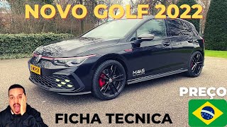 2022 NOVO GOLF PREÇO FICHA TECNICAINTERIOR E EXTERIOR [upl. by Awad]