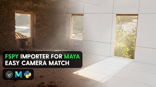 Fspy importer for Maya  Easy camera match [upl. by Agnella]