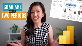 Power BI Report Data Model to Easily Compare Across Two Periods with Simple Waterfall Chart amp Tables [upl. by Ibrab]