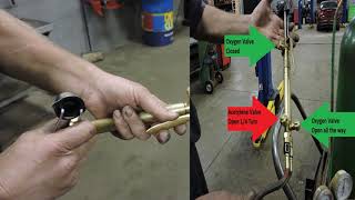 How to use an OxygenAcetylene Torch [upl. by Gabbert318]