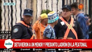 Detuvieron a ladron en la peatonal de Córdoba [upl. by Ainehs]