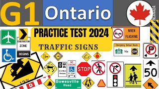 G1 test Ontario 2024  Ontario G1 Test Most Important Traffic Signs  Ontario G1 Practice Test 2024 [upl. by Gilbye]