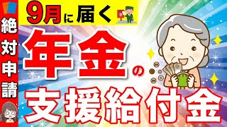 【絶対申請して！】９月に届く！年金に6万円の終身上乗せ！「年金生活者支援給付金」とは？2024年の給付金額、支給条件、申請方法【年金受給・給付金・遺族年金】 [upl. by Rotberg]