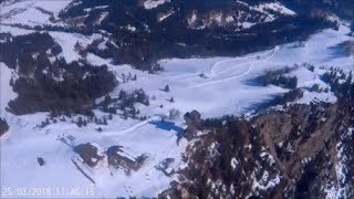 Gleitschirmfliegen auf der Buchensteinwand 25032018 [upl. by Gearhart905]