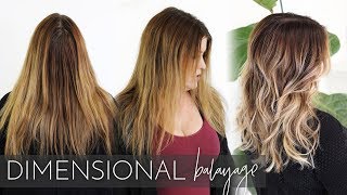 Dimensional Balayage  How to Add Lowlights and Highlights using my Foilayage Technique [upl. by Dahs585]