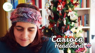 How to Crochet HeadbandEar Warmer with braid [upl. by Gelasias]