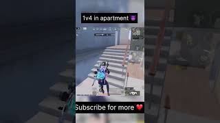 😈😈1v4 in school apartment 🤯🤯bgmi bgmishorts youtubeshorts shorts [upl. by Ezmeralda729]