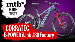 CORRATEC EPOWER iLink 180 Factory 2021 E Mountainbike Test I NEU I E Enduro MTB Review [upl. by Sonnnie]