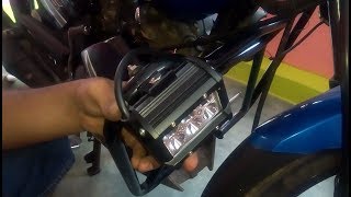 How to Install Led Fog Light on a Motorcycle with Relay and Fuse [upl. by Bunow]